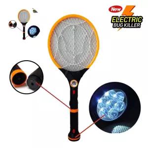 건전지모기채 다용도 충전식 전기파리채 손전등 겸용 3중안전그물망