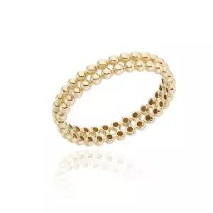 [로이드]주문제작 투 라인 볼 패턴 14k 미스링 LRS23008G