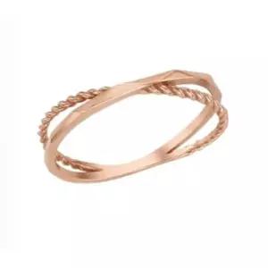 [로이드]크로스링 두줄꼬임 우정링 10k 반지 LRT19006T