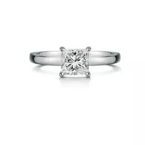[로이드]프린세스 스퀘어 1캐럿 솔리테어 14K 반지 LRD24005D