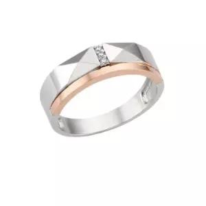 [로이드]볼륨콤비칼라 14k 남성 반지 커플링 LRM18039G