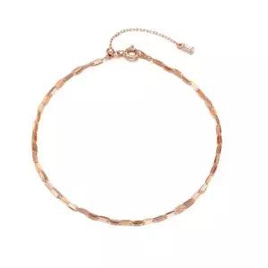 [로이드]14K 포워드 사각큐빅 슬라이딩 발찌 LWA20007G