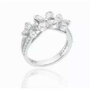 [로이드]튜더로즈 페어컷 다이아 클러스터 14K 반지 LRF24048D