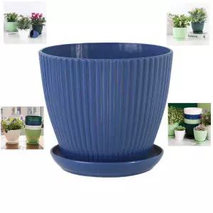플라스틱 실내 화분 꽃 냄비 둥근 다육 식물 트레이 사무실 데스크탑 장식 홈 야외