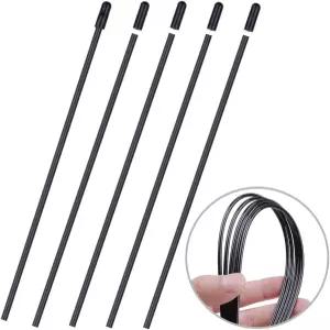 HobbyPark RC 카 FPV 드론 쿼드콥터 보트 비행기용 캡 블랙이 있는 범용 소프트 플라스틱 안테나 튜브 2.4G