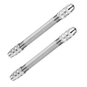 2개의 PCS 양면 핀 바이스 꼬인 구리선 도구 DIY 핸드 드릴 보석 제작 액세서리