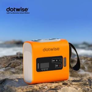 DOTWISE 야외 무선 에어 펌프 여행용 진공 팽창 및 수축 가능 휴대용 전기 미니 매트용