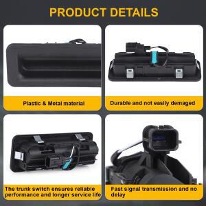 블랙 고무 트렁크 릴리스 스위치 기아 스포티지 QL 2017 자동차 뒷문 핸들 문짝 81260-D9000