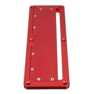 전기 원형 톱 플립 커버 플레이트 플로어 테이블 특수 조정 가능한 알루미늄 삽입