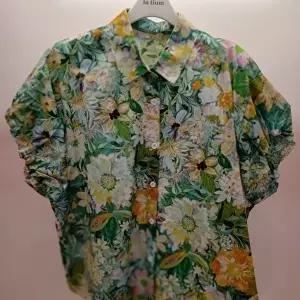 [셀러허브 1]Latium HC06 기장품좋은 벌룬소매 시원한 여름 나염 면 남방 셔츠블라우스  T2623bl04 (49190