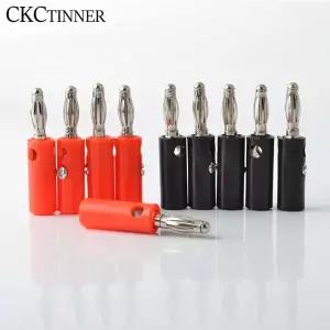 10pcs 블랙  레드 와이어 오디오 스피커 케이블 바나나 플러그 바나나 스피커 플러그 2mm 최대 5mm 직경 와