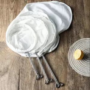 재사용 가능한 패브릭 메쉬 필터 너트 우유 가방 콩 주스 허브 차 콜드 브루 드립 커피 주방 도구에 대한