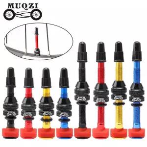 MUQZI 2PCS 자전거 Presta 튜브리스 공기 밸브 40mm 휠 타이어 F/V MTB 도로 부품/도구
