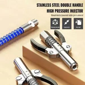 그리스 커플러 헤비듀티 퀵 릴리즈 건 NPTI/8 10000 PSI 두 번 누르면 쉽게 작동하는 액세서리