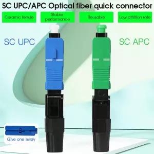FTTH 광섬유 퀵 커넥터 단일 모드 SCUPC/APC 가죽 케이블 콜드 스플 라이징 고속 조립 도구