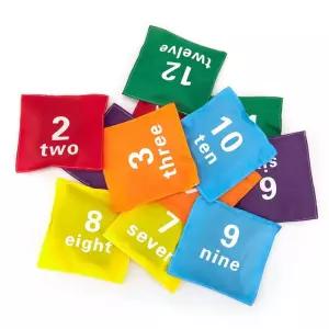 수 영어학습 응용 안전말랑 숫자콩주머니12p 어린이선물 인기 어린이날선물