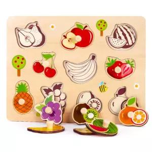 협응력 신체균형 지능발달 과일꼭지퍼즐 신체발달 도형놀이 도형넣기 감각자극