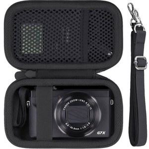 [미국배송] 캐논 파워샷 SX740 HS / G7 X 마크 III II V1 디지털 카메라용 바발 카메라 케이스 블랙 케이스