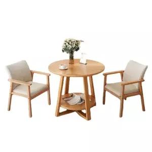 2인테이블세트 커피 탁자 식탁 사무실 원탁 홈바 원형