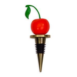 ban.do 귀여운 와인 스토퍼, 와인이나 샴페인을 위한 참신한 병 코르크, 금속 플러그, 바 도구 및 홈 데코, 체리