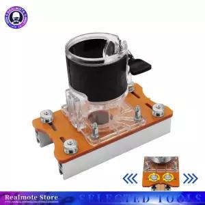 목재 라우터 슬롯팅 로케이터 정확한 베이스 머신 브래킷 핸드헬드 엣지 트리머 밀링 곡선 절단 도구 Hig