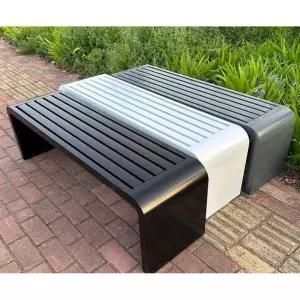 스테인레스 벤치의자 야외 대기실 공원 원목 펜션