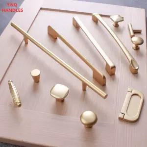 서랍 캐비닛 가구 주방 손잡이 문 진주 황금 단순 하드웨어를 처리합니다
