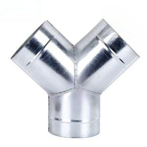 와이자연통 Y연통 화목난로 장작 연통 100mm Y형 스토브