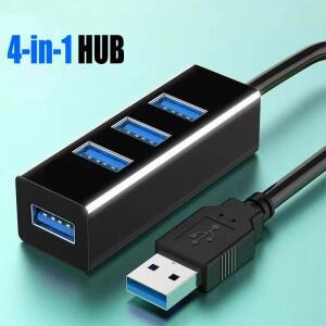 USB 2.0 멀티 기 허브 분배기 전원 어댑터 PC 컴퓨터 액세서리용 고속 4 포트 1 개