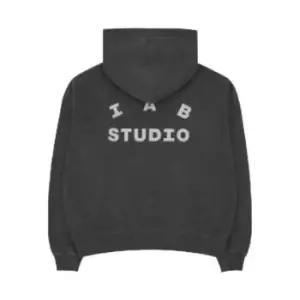 아이앱 스튜디오 피그먼트 후드 블랙 L사이즈 마지막 수량 1 IAB Studio