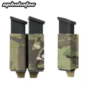 Ophidian MOLLE Mag 파우치 FAST 9MM 싱글/더블 매거진 백 사냥 CS 게임 나일론 지원 클립이있는 에어