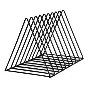 책 보관함 데스크탑 철 책장 비닐 레코드 홀더 검정색 신문 잡지 스탠드 학생 문구 주최자