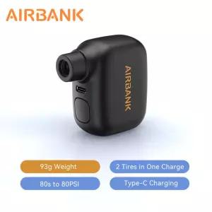 AIRBANK AS100 미니 휴대용 자전거 펌프 충전식 공기 주입기 100PSI 타입-C 액세서리 슈레더 프레스타