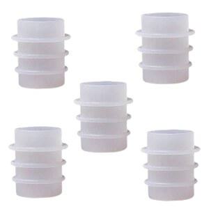 5Pcs 화이트 병마개 실리콘 몰드, 크리스탈 에폭시 와인 재사용 가능한 음료 몰드 코르크 커버 스토퍼, 바 및 도구, 스토퍼 파우치