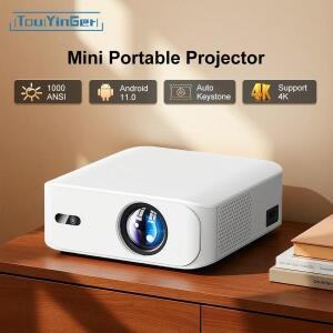 Touyinger L9W  포터블 4K  프로젝터 블루투스 연결 기능이 있는 풀 HD 시네마급