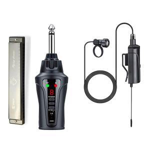 Acemic HT-5 무선 하모니카 마이크 시스템 연주자 녹음 공연용 UHF 콘덴서