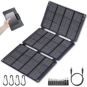 [미국배송] 휴대폰 패드 태블릿용 비트노볼 휴대용 태양광 패널 30W 폴더블 충전기 타입-C / USB DC 19.5V 출력(커넥터 10개) 캠핑 배낭여행용 ETFE 고효율 IP65