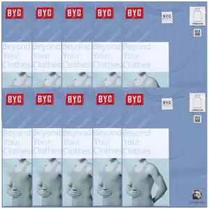 [하프클럽/TRY]BYC40수 단색칼라 후라이스민소매골런닝10매 BYE1002