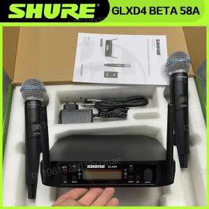 Shure GLXD4 Beta 58a 무선 마이크 UHF 다이나믹  연설 방송 파티 노래 핸디 스피킹 트럼펫