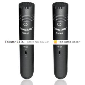 탁스타 CM-60  녹음 마이크  콘덴서 악기용  품질 2 개