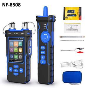 NOY NF-8508 네트워크 케이블 테스터 PoE 검사기 벨트 광학 파워 계량기 LCD 디스플레이 측정 길이 와이어