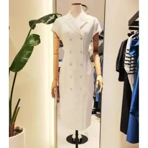 모조 카라넥 반팔 H라인 원피스 J252XSE018 901442