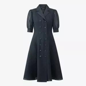 모조 더블 버튼 플레어 원피스 J262XSE018 901429