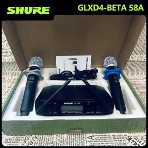SHURE GLXD4 Beta 58a  무선 마이크 노래 방송 파티용 콘텐츠 녹음  거리