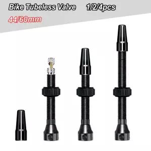 1/2/4개 자전거 튜블리스 밸브 44/60mm 프레스타 CNC 알루미늄 합금 로드 MTB용
