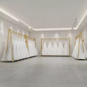 웨딩드레스 옷걸이 골드 편집샵 행거 의류매장 디스플레이 철제