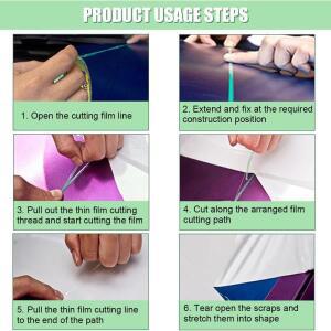 카랩핑 도구 키트 필름 스퀴지 비닐 랩 커팅 테이프 스패츌러 자동차 스티커 호환