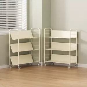 이동식 책장 북 사무실 트롤리 바퀴달린 도서관 수납 책선반 북타워 진열