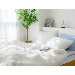 포근 꿀잠자는 밍크 이불베개세트 SS 화이트