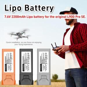 7.4V 2200mAh RC 리포 배터리 항공기 모델 액세서리 드론 교체 예비 부품 L900 Pro SE용